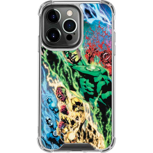 DC Comics Green Lantern Blackest Night Art work by Ivan Reis iPhone 14 Pro Clear Case